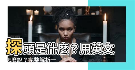 探頭意思|探頭的英文單字，探頭的英文是什麽